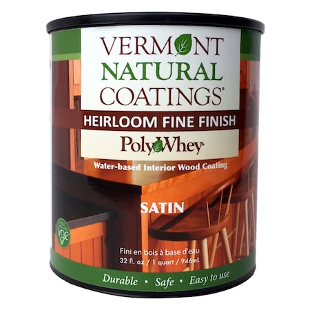 VERMONT NATURAL COATINGS 101151 Vermont Natural Coatings PolyWhey Satin Clear