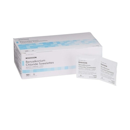 MCKESSON 269 Sanitizing Skin Wipe, Unscented, 100PK