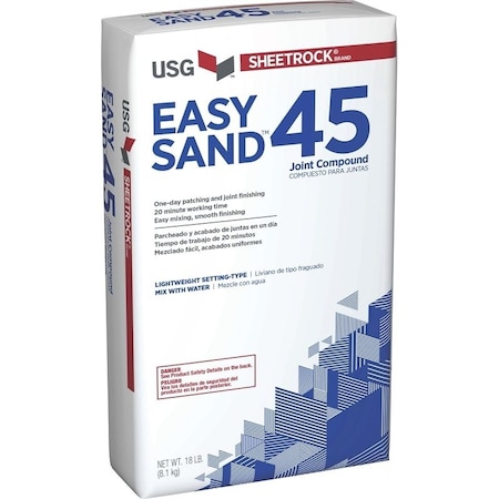 USG 384210120 Easy Sand 384210120 Joint Compound, Powder, 18 lb Bag