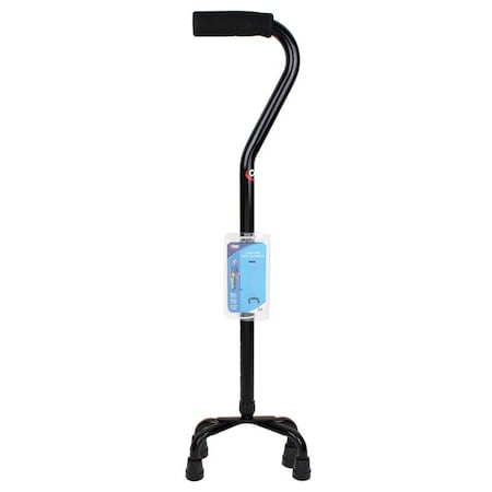 CAREX HEALTH BRANDS FGA74101 0000 Carex Health Brands Black Offset Quad Cane