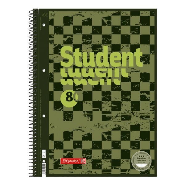 Brunnen Collegeblock A4 »Fast Wheels« 80 Blatt kariert weiß Image