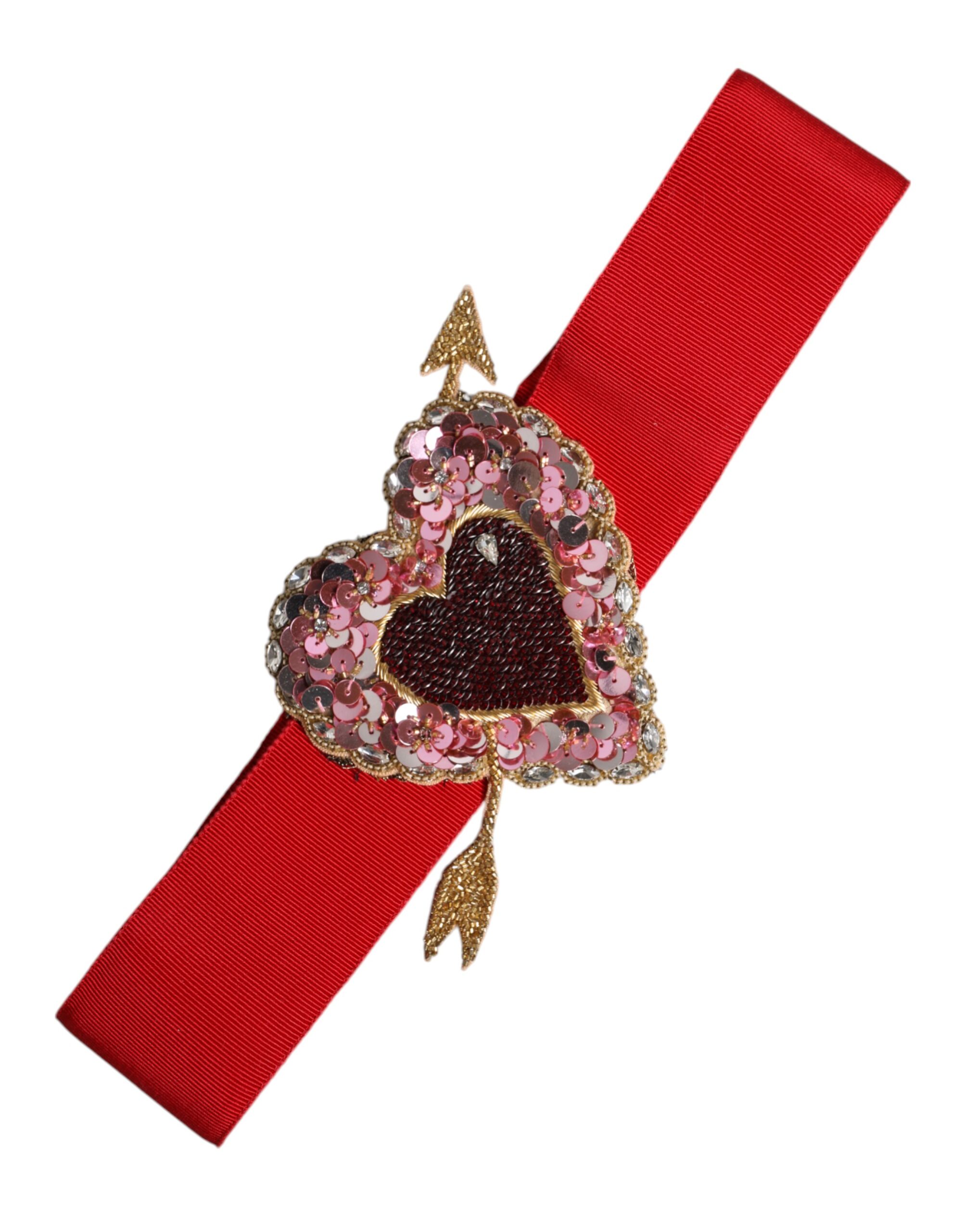 Paillettenherz-Gürtel Einheitsgröße