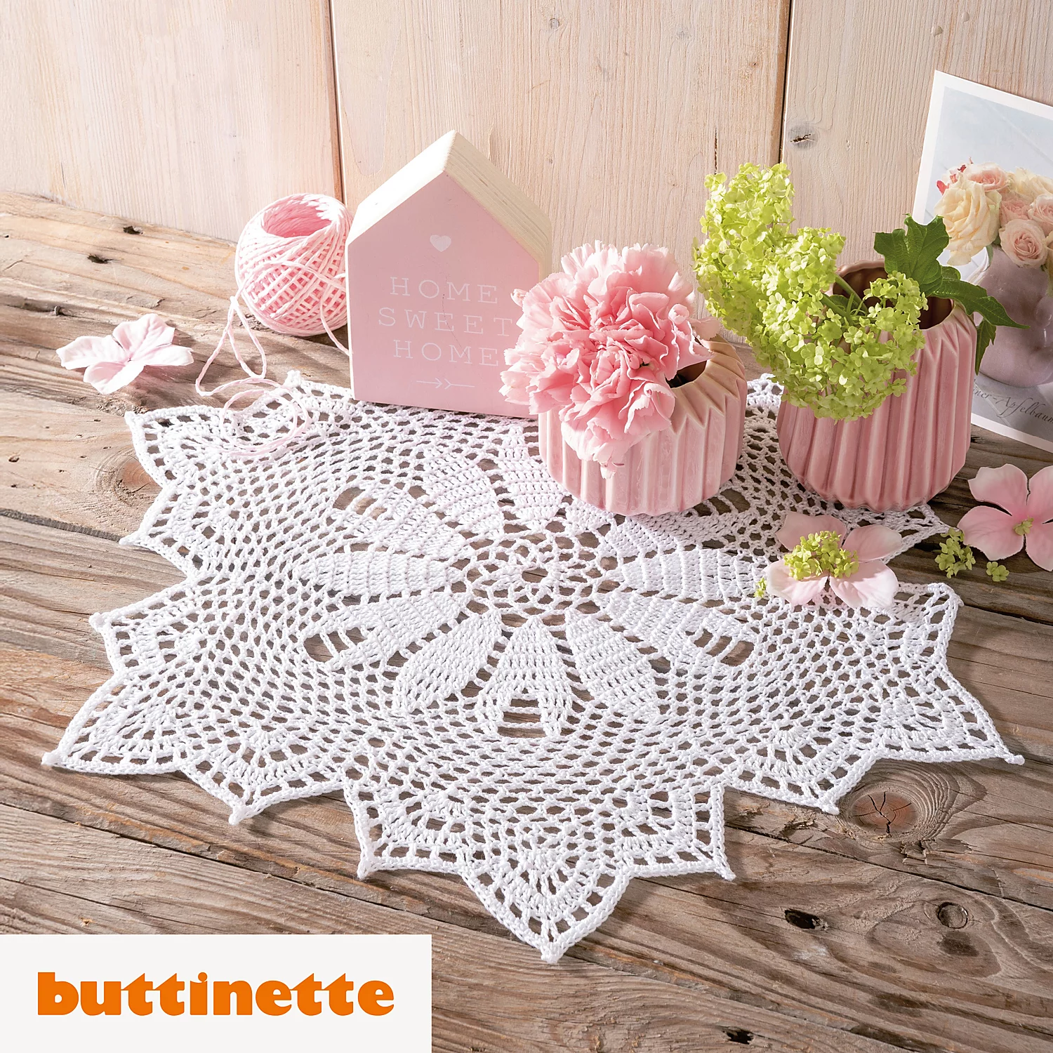 Häkelanleitung – Häkeldeckchen aus Woll Butt Diana Image