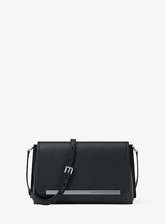 Evelyn Medium Crossbody Bag - Black - Michael Kors Shoulder Bags