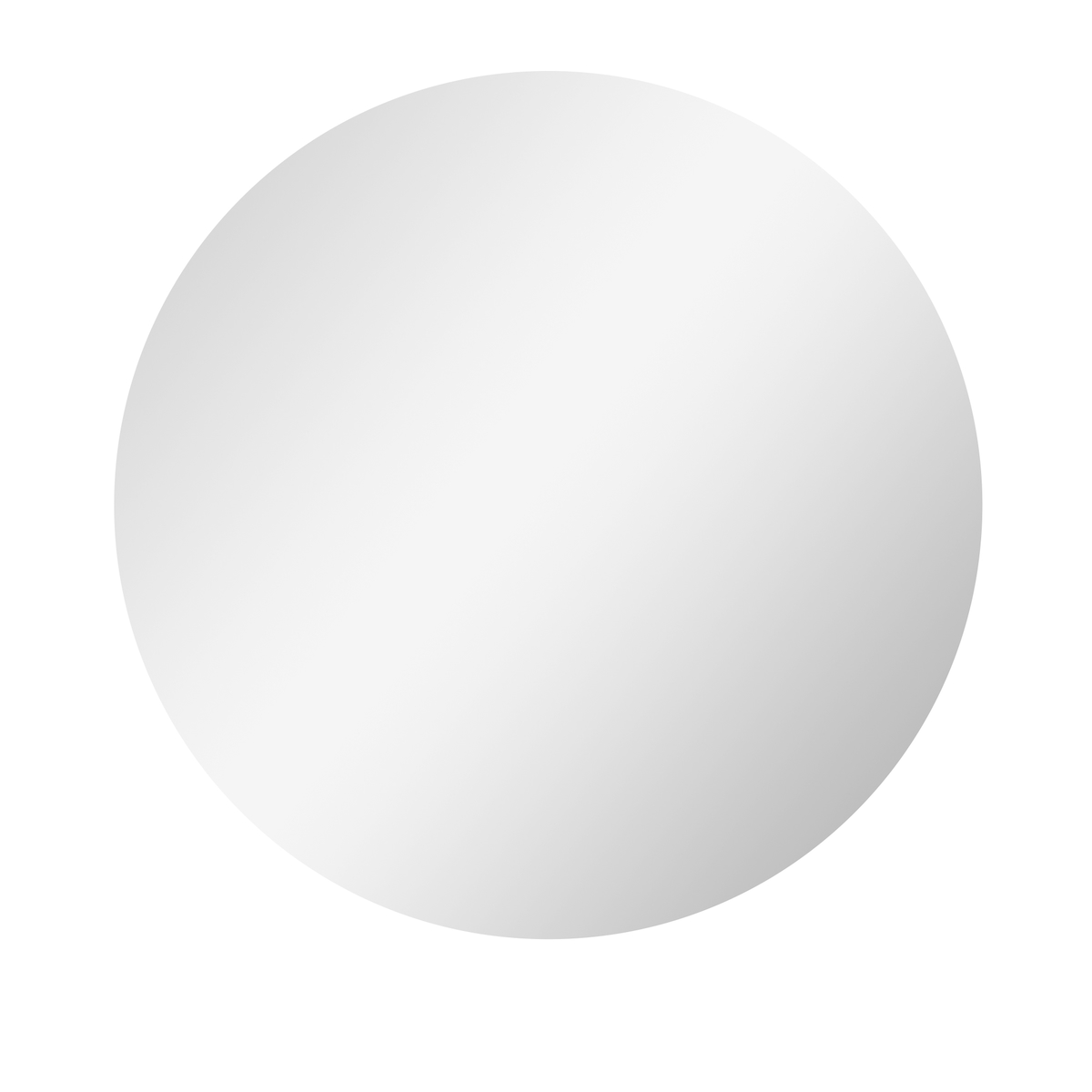 MODFU Badspiegel Wandspiegel mit LED Beleuchtung Ø60x60x4 cm Weiß, Touch Schalter, stufenlos dimmbar, 3 Lichtfarben, Memory, Anti-Beschlag, IP44 Image