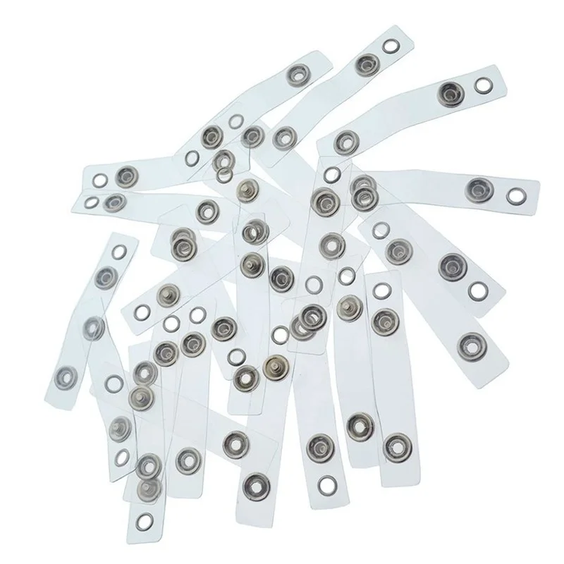 5 pz/lotto di alta qualità trasparente trasparente porta carte d'identità cordino porta carte di nome portachiavi porta badge accessori porta credenziali