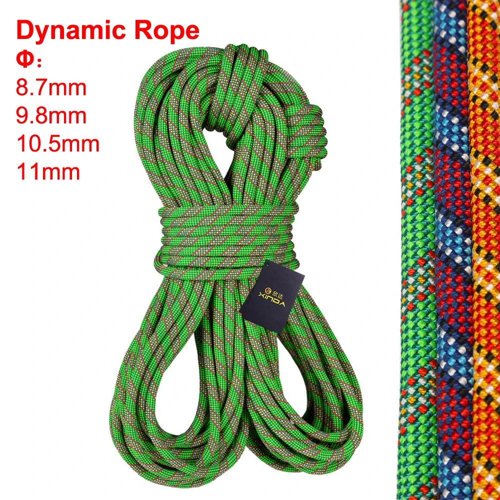 5m/Stück, Dynamisches Seil, Outdoor-Bergsteiger-Kletterseil, Höhensicherungsseil zur Absturzsicherung, Φ:8,7/9,8/10,5/11mm Image