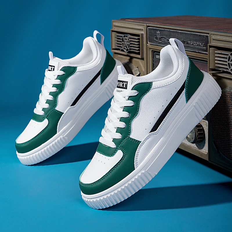 2025 frühling Frauen Schuhe Outdoor Grün Leder Casual Turnschuhe Männer Sport Laufen Atmungsaktive Wanderschuhe Flache Weibliche Schuhe Mode