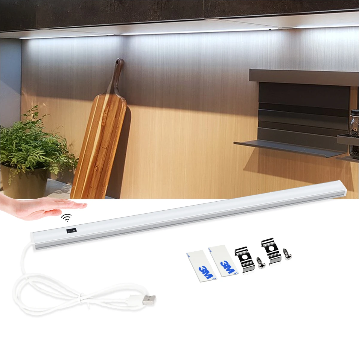 Hohe Helligkeit USB LED Bar Licht Aluminium Körper Mit Hand Sweep Motion Induktion Schalter Für Küche Schlafzimmer Badezimmer Beleuchtung