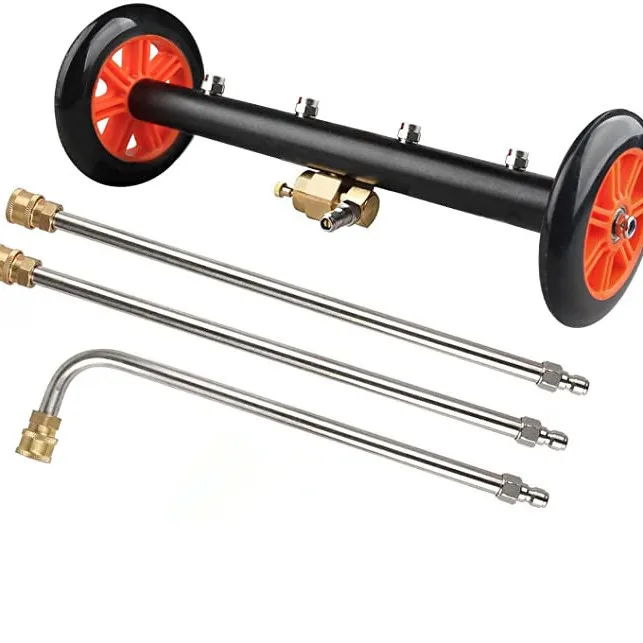 Dual-zweck Auto Chassis Reinigung Zucht Straße Oberfläche Reiniger Einstellbare Winkel Hochdruck Auto Waschen Wasser Pistole Reinigung Image