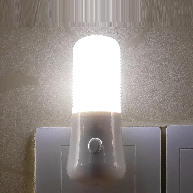 LED Nachtlicht Weiß EU/USD-Taste Schalter Steckdose Lampe Schlafzimmer Nachttisch Lampe Baby Zimmer Korridor Wohnkultur nacht Lichter