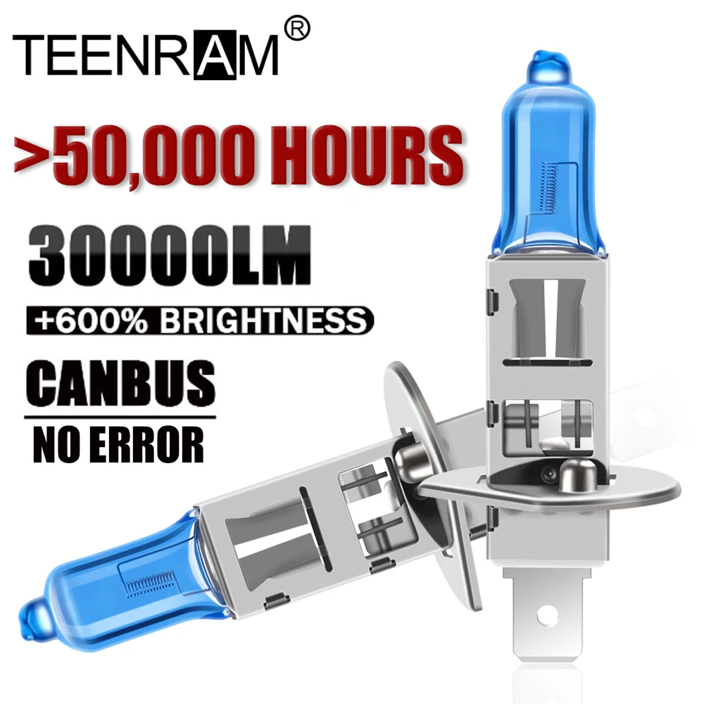 2 Stück 100W 12V Superhelle Nebelscheinwerfer 30000LM H1 H4 H7 H11 9005 9006 9145 Auto-Halogen-Scheinwerferlampen 6000K Weiße Autolichter