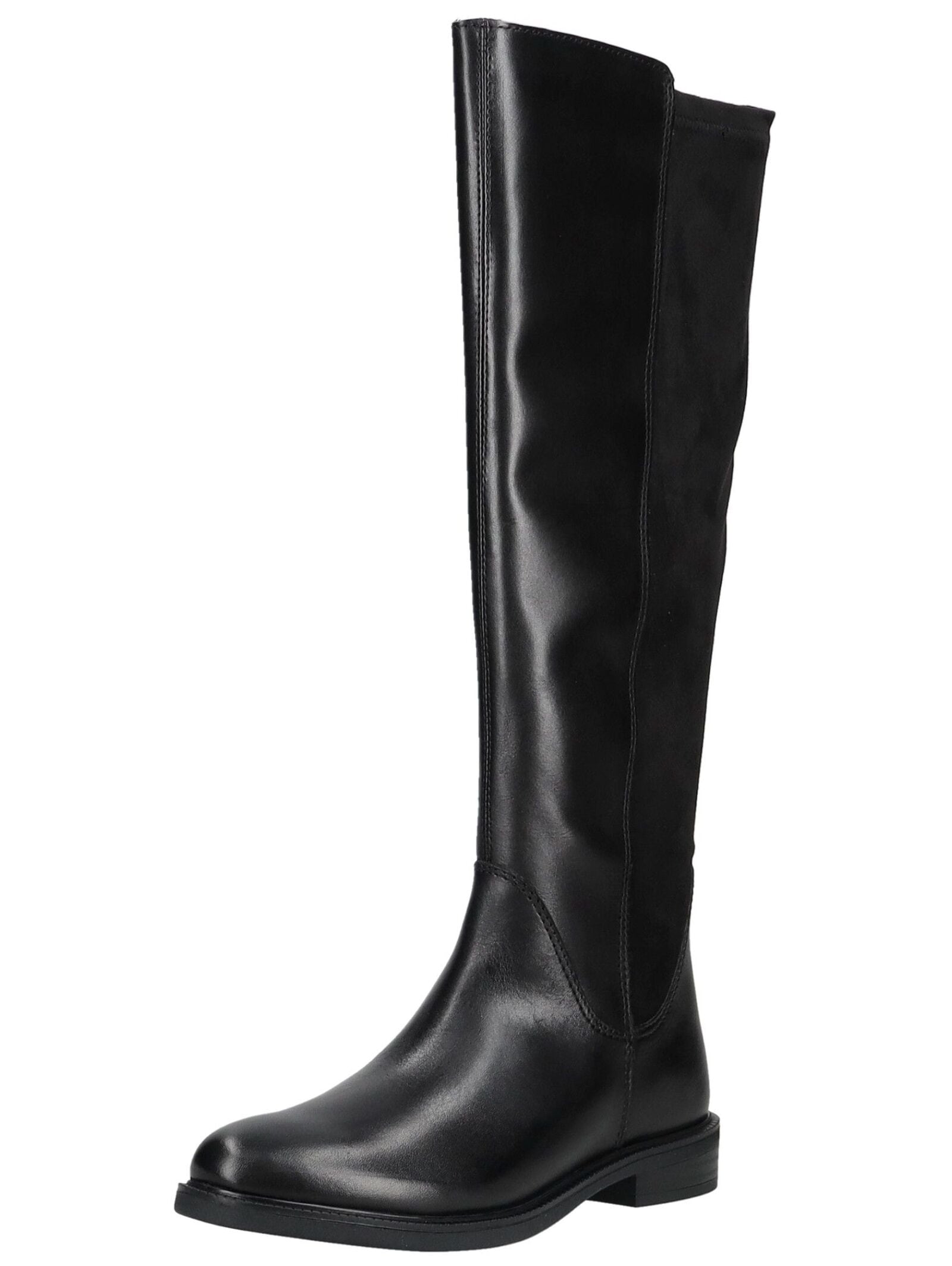 Stiefel MARCO TOZZI "Marco Tozzi Stiefel Leder/Textil", Damen, Gr. 40, schwarz, Leder, Textil, Schuhe Stiefel