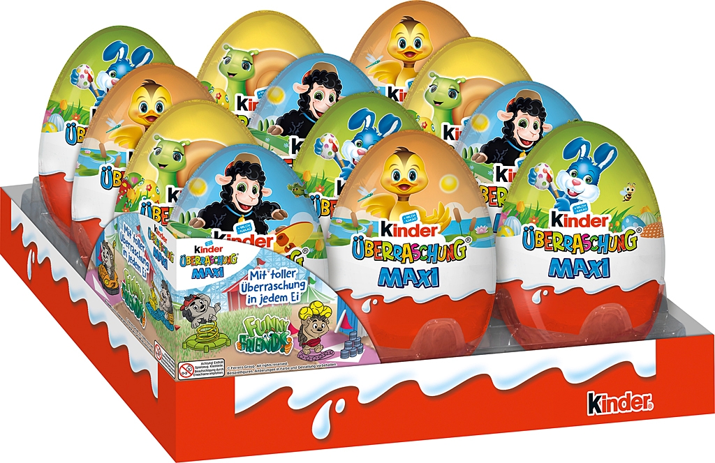 kinder Überraschung Maxi-Ei Classic 12 x 100g (1200g) Image