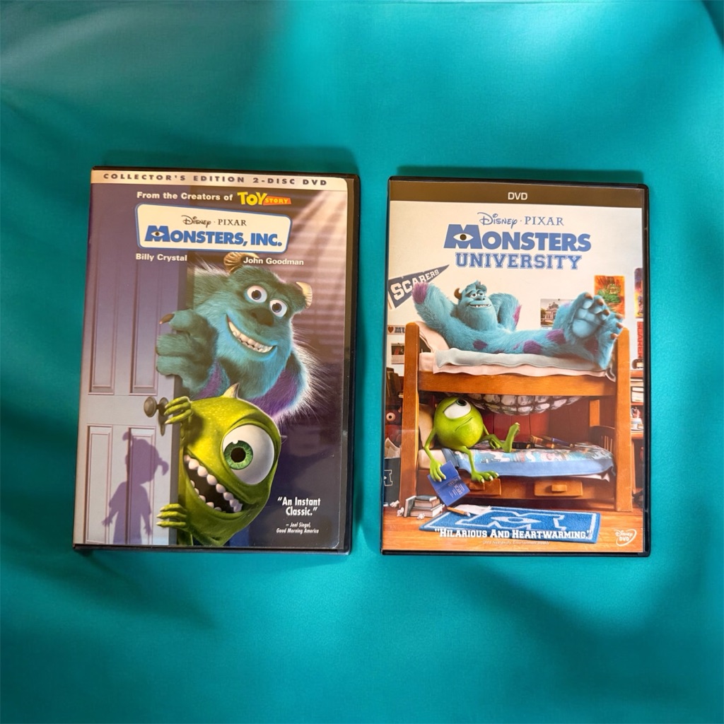 Disney Media | Disney Pixar Monsters, Inc. & Monsters University Dvd Set (2 Movies) | Color: Blue/Green | Size: Os