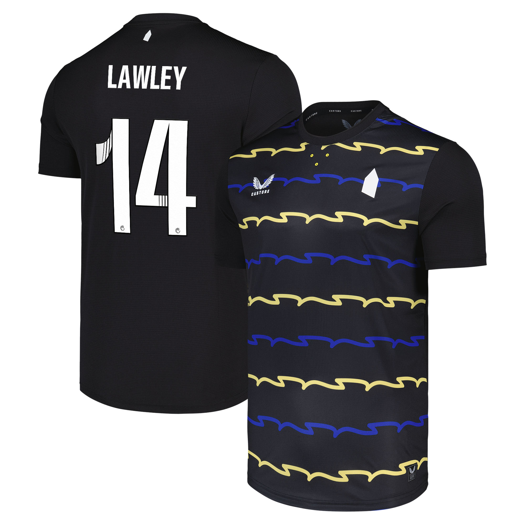 Everton Castore WSL Pro Ausweichtrikot 2025-26 - Nicht gesponsert mit Aufdruck Lawley 14 Image
