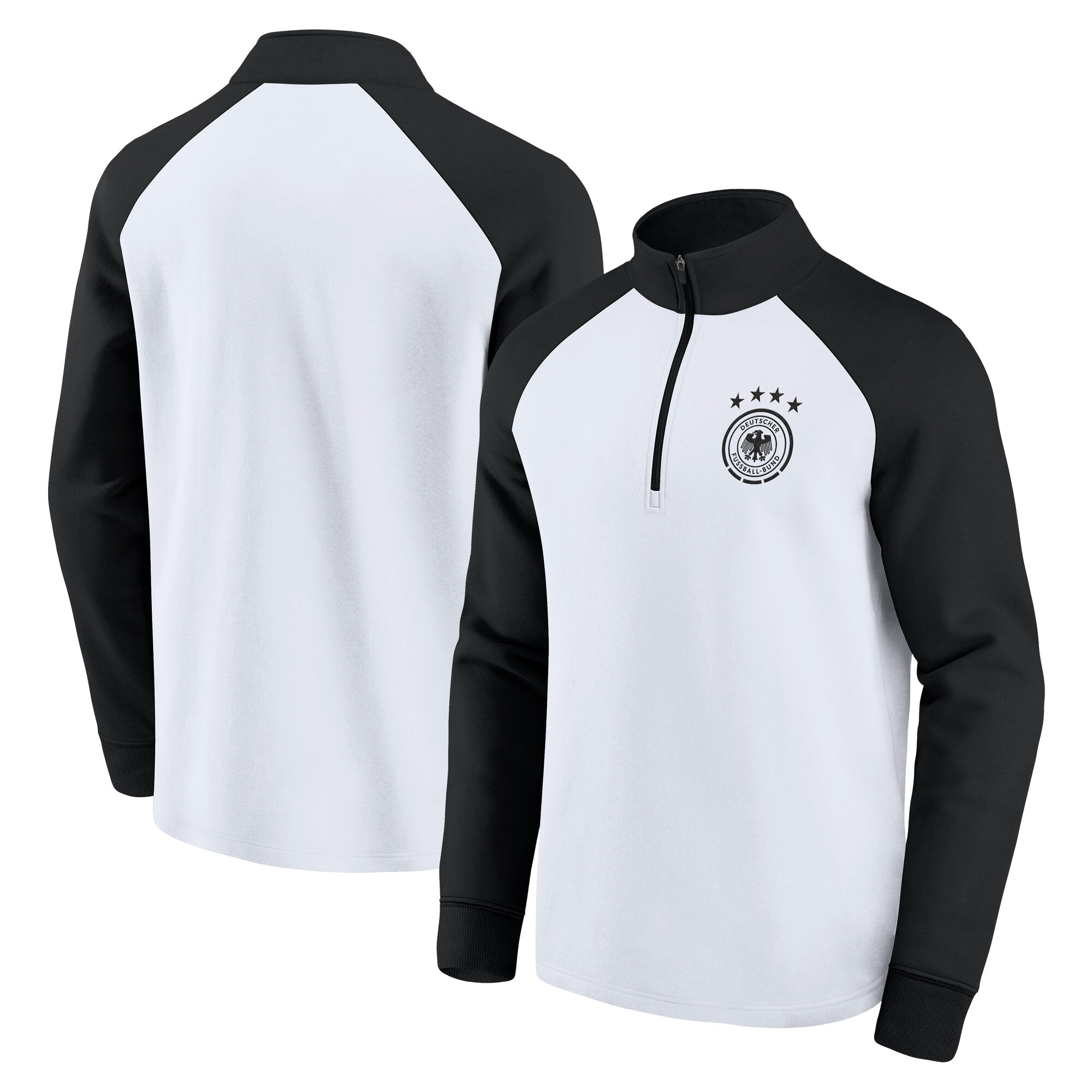 DFB Sweatshirt mit 1/4-Reißverschluss – Weiß – Herren Image