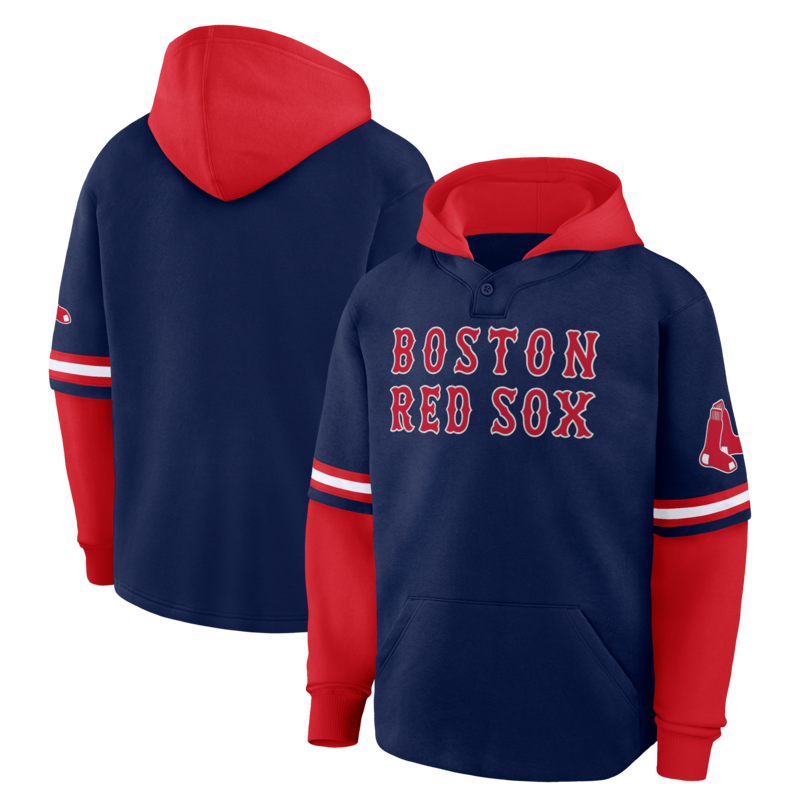 Boston Red Sox Layered Fleece Hoodie – Herren Image