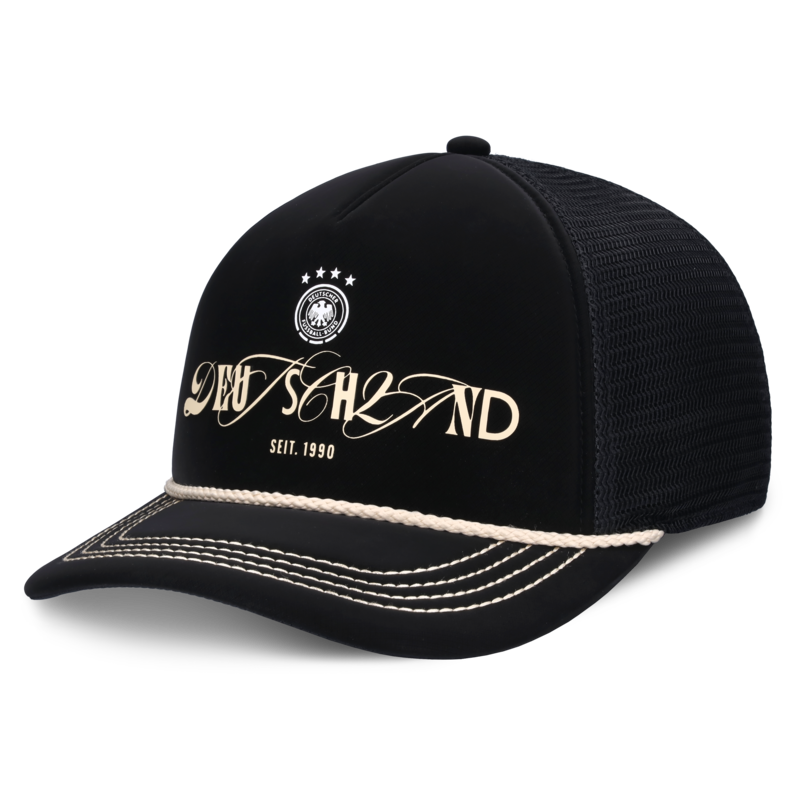 DFB Dusk 5 Panel Foam Front Snapback Cap - Schwarz - Herren Image