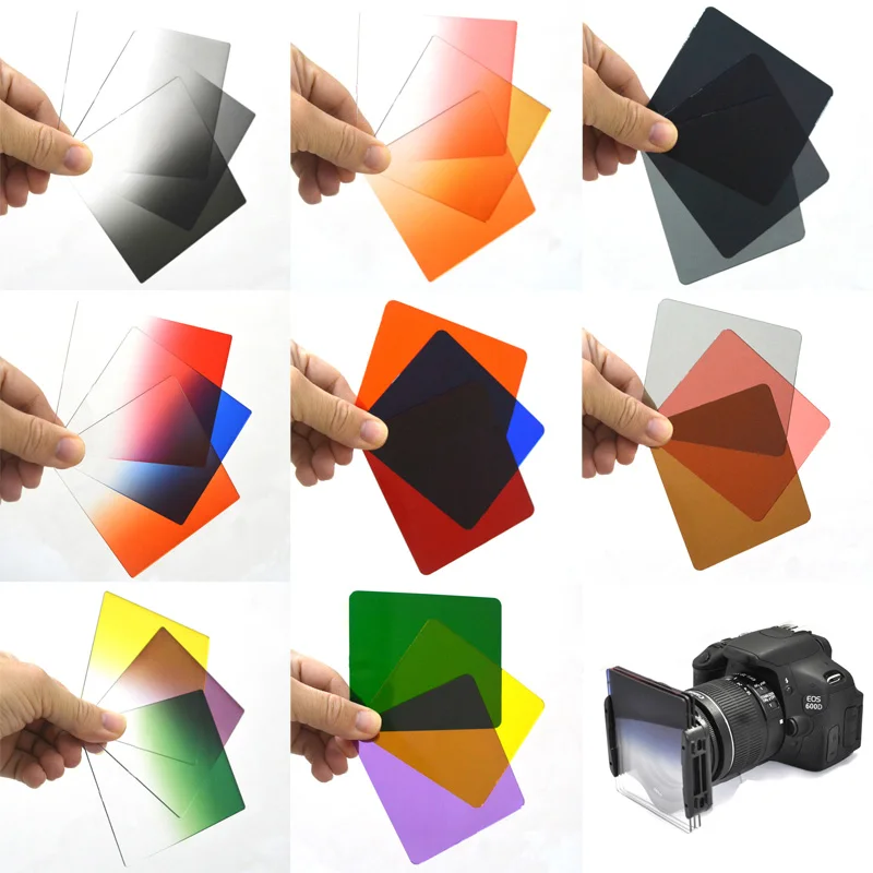 Farbige Filter Cokin P-Serie mit Quadratfiltern Graduierte Zubehörteile ND ND4 ND8 ND16 Image