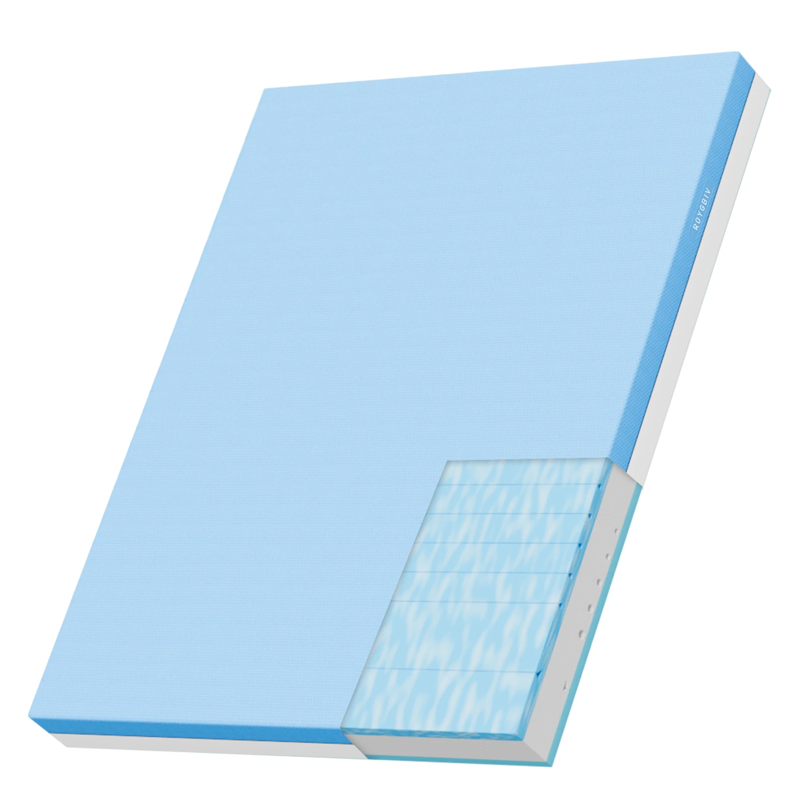 Komfortschaummatratze, 140 x 190 cm, 18 cm hoch, orthopädisch, atmungsaktiv, ideal für die Gastfreundschaftsindustrie Image