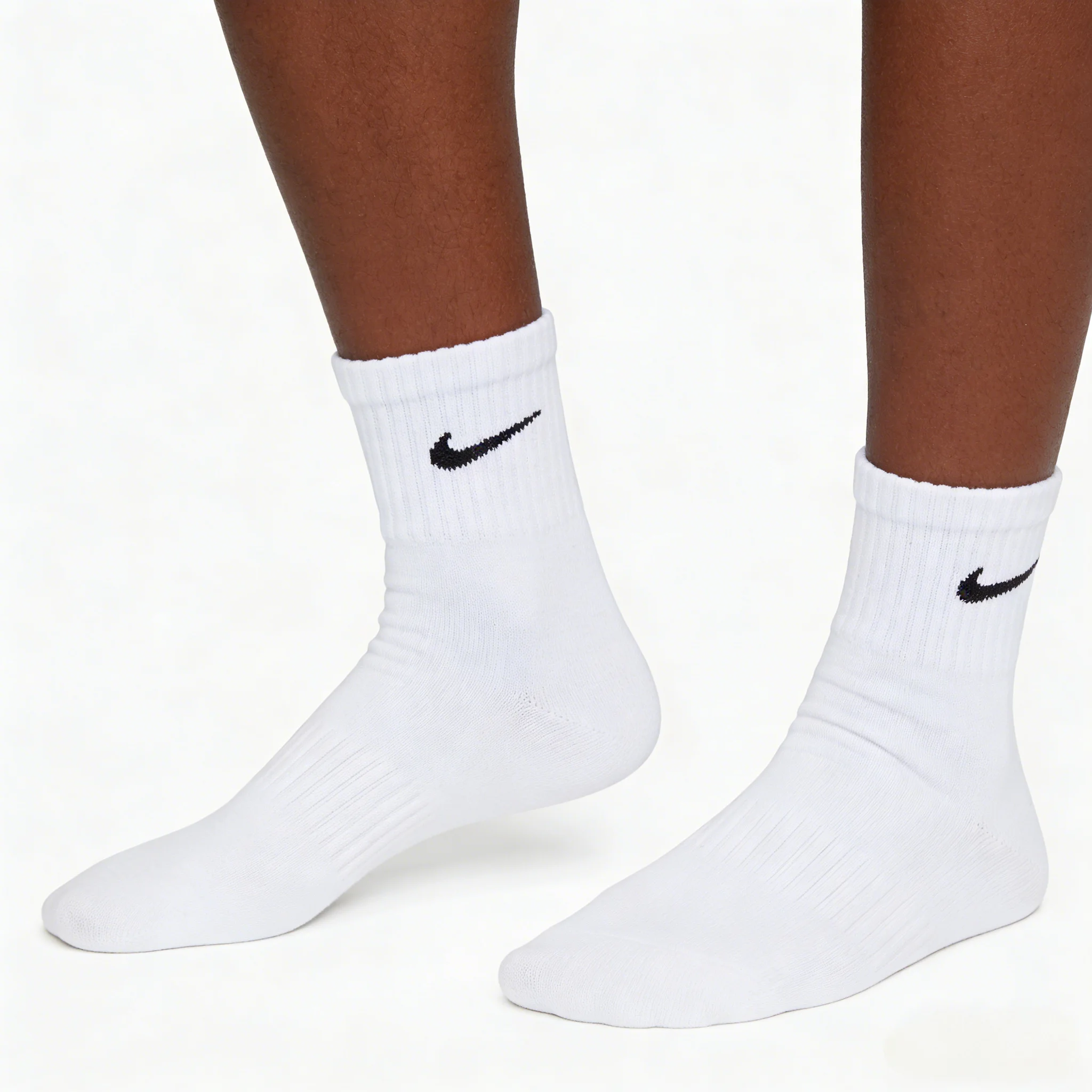 Nike Casual Cushioned Mid-Cut Basketballsocken Unisex Combo Pack Weiß SX7667-100