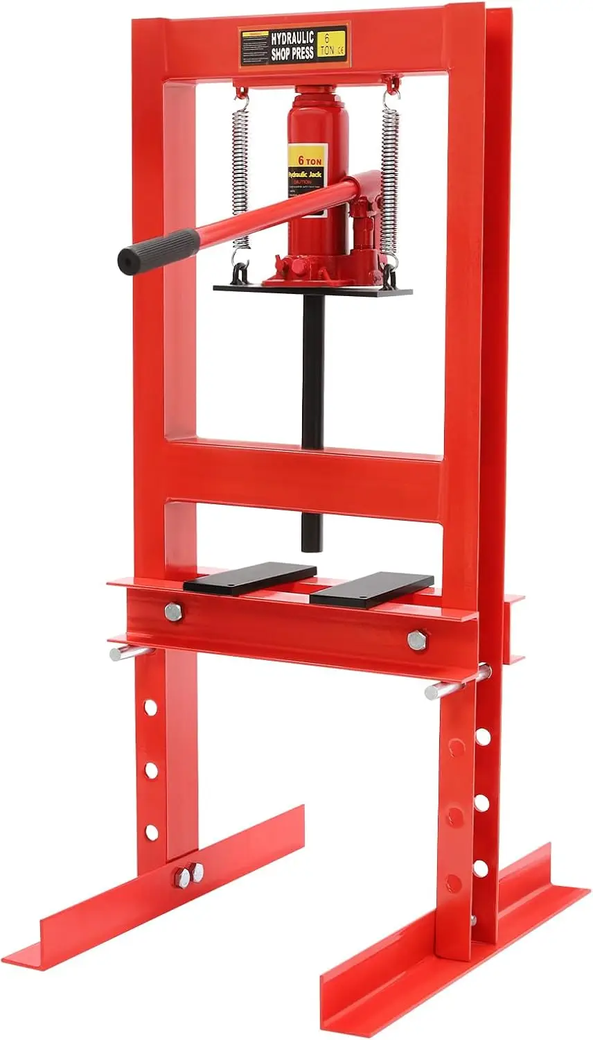 Werkstattpresse 6T Hydraulikpresse, Kohlenstoffstahl-Rahmenpresse 0-280 mm, manueller Lagerpresse für Pressen, Stempeln Image