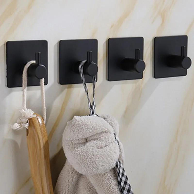 Punch-Free Saugnapfhaken, starke selbstklebende Tür- und Wandhaken, Kleiderhaken, Handtuchhalter für Küche und Bad