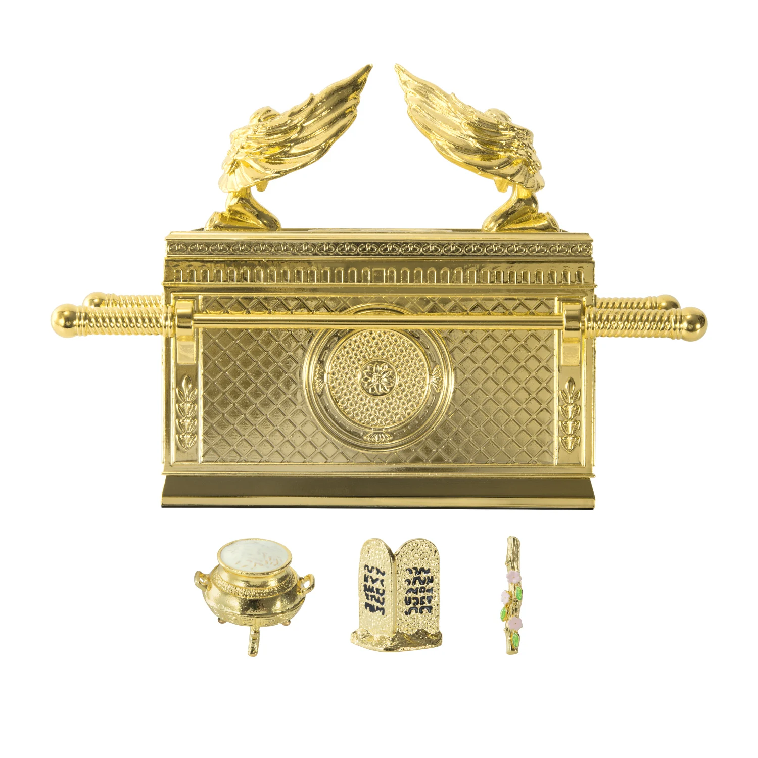 BRTAGG Die Ark of the Covenant, historisches Modell-Replikat mit Inhalten, vergoldet, religiöse Dekoration Image