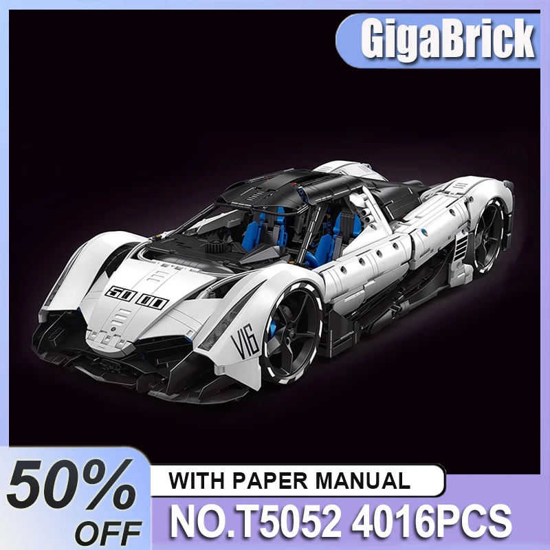 Hochwertiges TGL T5052 MOC Detailliertes Technisches Supersportwagen-Modell Bausteine DIY Puzzle Spielzeug Kinder Weihnachtsgeschenke