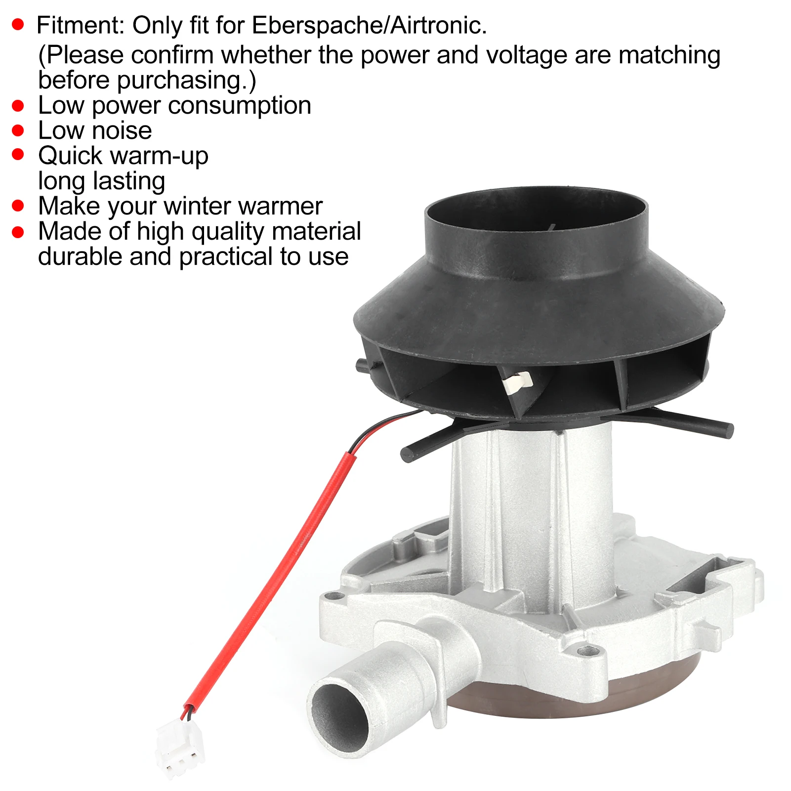Gebläsemotor, Lufterhitzermotor, Gebläsemotorbaugruppe, 5 kW, 12 V, Verbrennungsluftventilator, Heizung für Eberspache/Airtronic, Auto-Gebläsemotor