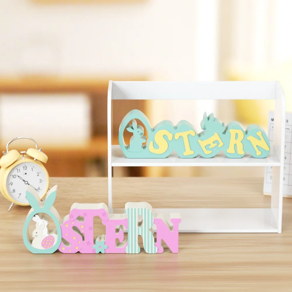 Kreuz Grenze Ostern Brief Atmosphäre Ornament Silikon Form DIY Ei Kaninchen Englisch Blume Gips Tropf Kleber Mühle Hause Geschenk Image