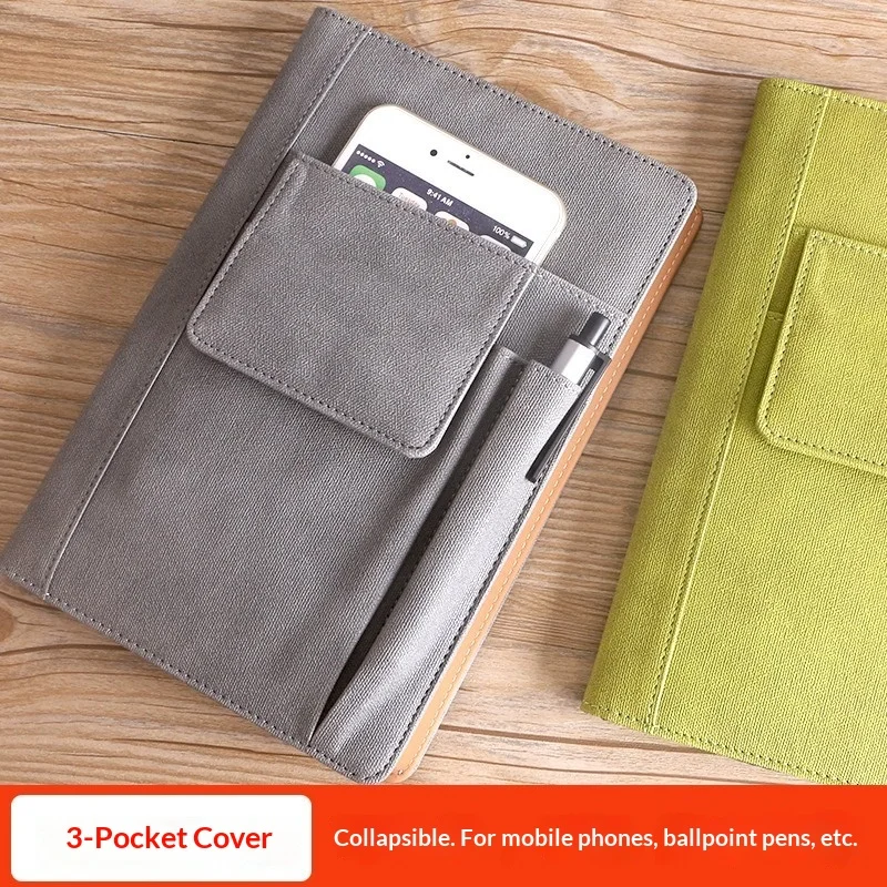 Kreatives Schreibwaren-Notizbuch mit mehreren Fächern, Business-Multifunktions-Notizbuch, Tagebuch, Bürobesprechungs-Notizbuch Image