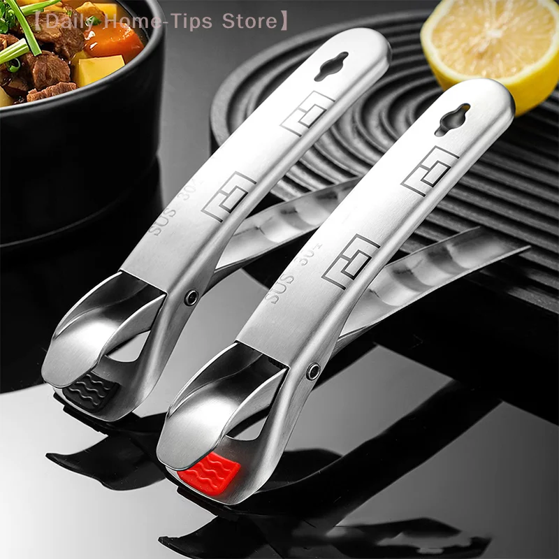 Edelstahl-Greifer-Clips, heiße Platte, Verbrühschutz-Clip, rutschfeste Schalen, Klemmhalter für Bratpfannen, Luftfritteuse, Dampfgarer, Ofen Image