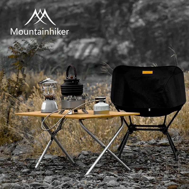 MOUNTAINHIKER Outdoor Camping Bambus 2/3-fach Klapptisch Tragbarer Schnell-Aufbau-Klapptisch Outdoor-Esstisch Picknick-BBQ-Tisch