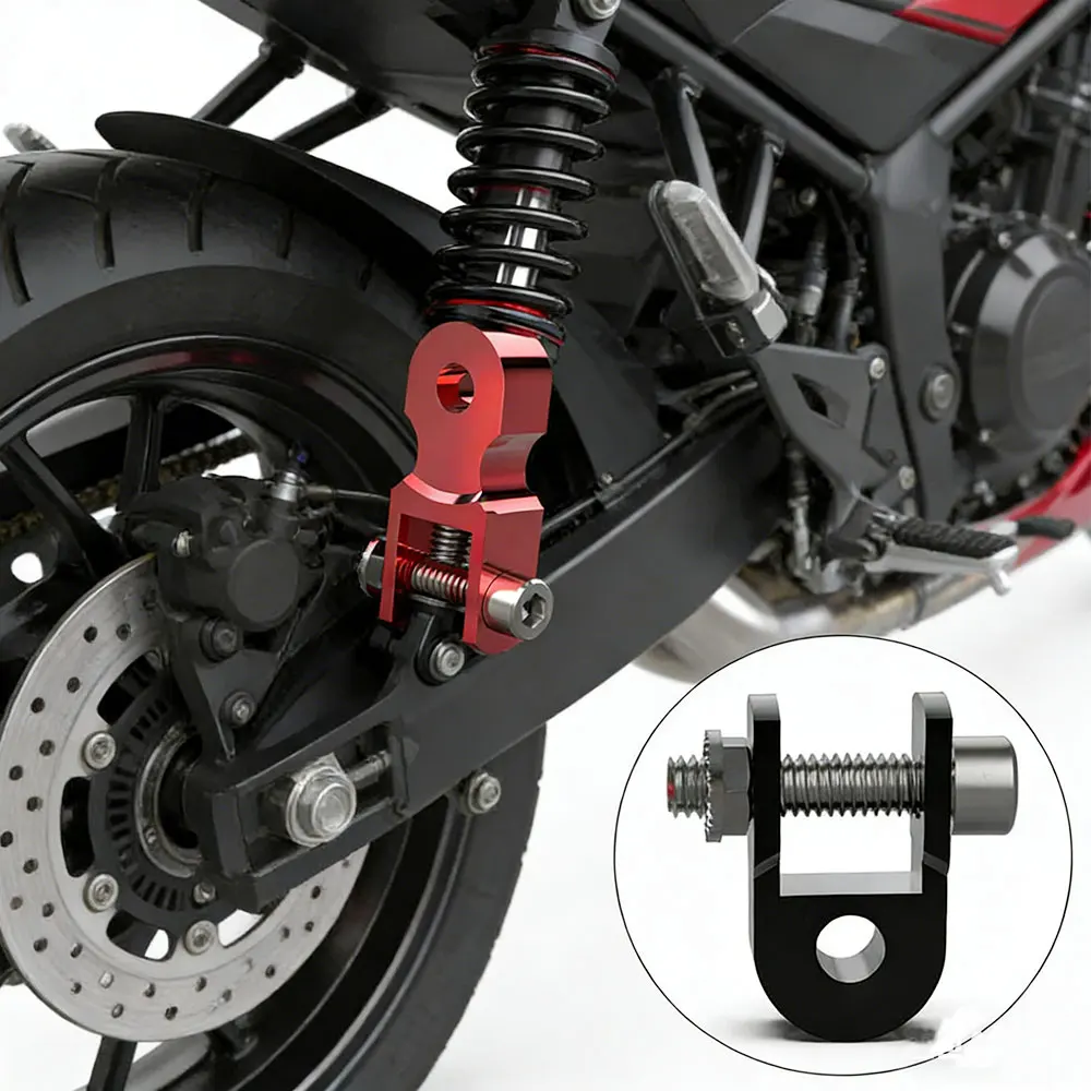 Modifizierter Motorrad-Hinterrad-Stoßdämpfer Aufhängungsverstärker aus Aluminiumlegierung Höhenverlängerung Extender Slider mit Schraube Image