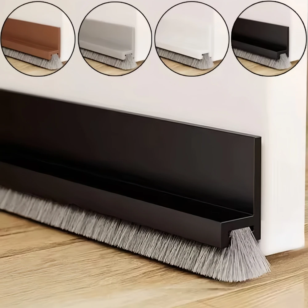 1 Stück 1m x 3cm Türstopper, Türdichtungen und Dichtungsstreifen für Außen- und Innentüren, verbesserte Bürstendichtungsstreifen