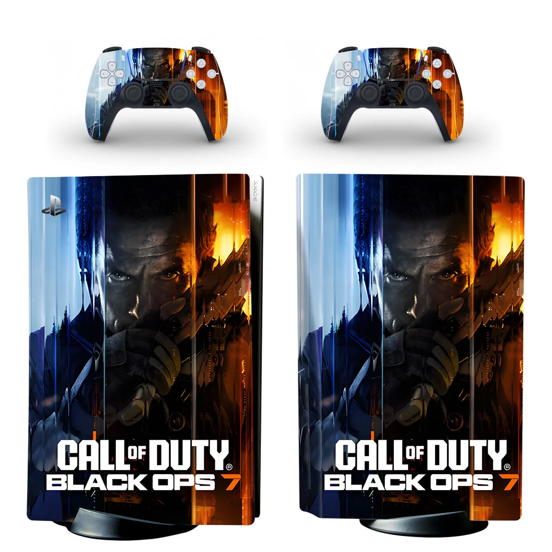 Neues Spiel PS5 Standard Disc Aufkleber Aufkleber Abdeckung für Konsole und 2 Controller PS5 Disk Skin Vinyl Image