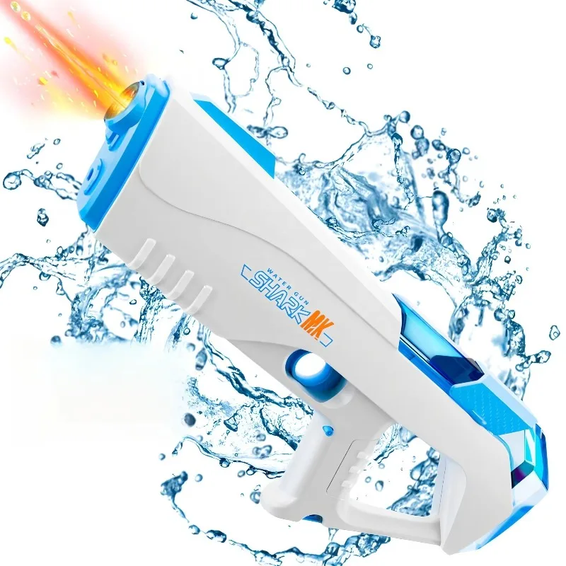LED Elektrische Wasserpistole Spielzeug für Kinder Automatisches Wasserabsorbieren Kontinuierliches Schießen Spritzpistole Kinder Outdoor Strand Pool Spielzeug