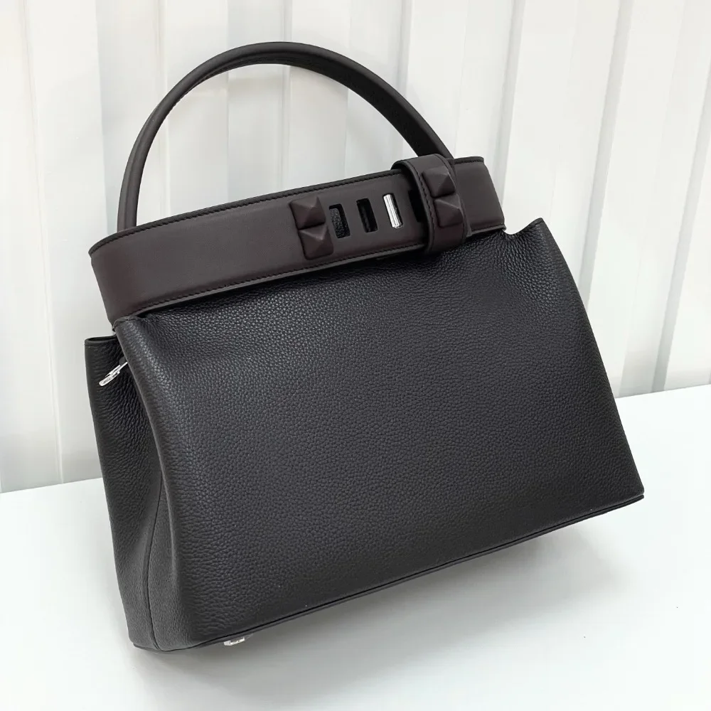 Licht Luxus High-end Neue Erste-schicht Rindsleder Handtasche Togo Leder Tasche Einzelnen Schulter Schräge Spanne frauen Tasche temperament Image