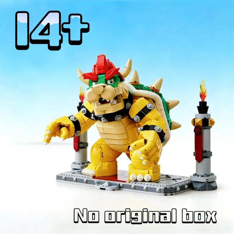 2807-teiliges Spielfiguren-Set: Der Mächtige Bowser Modellbausatz, kompatibel mit 71411 MOC-Kit, Bausteine Spielzeug für Kinder, Geburtstagsgeschenke Image