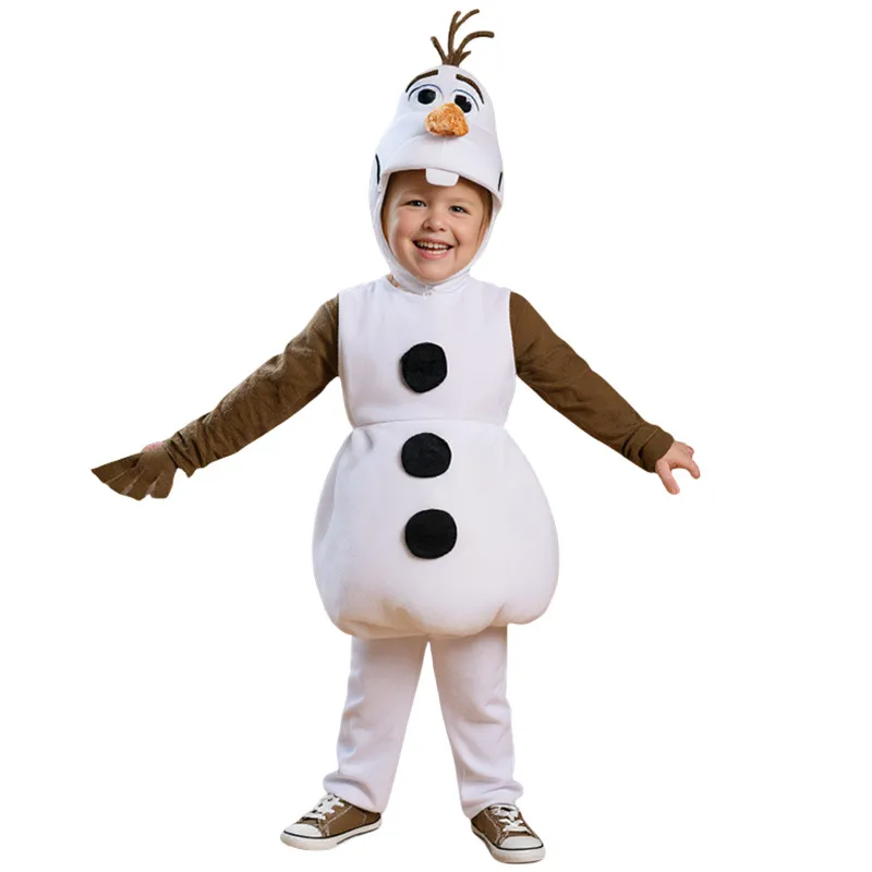 Neujahr Olaf Charakter Kostüm Kleinkind Cartoon Fantasy Party Outfit Weihnachten Thema Performance Kostüm Kinder Geburtstagsgeschenk Image
