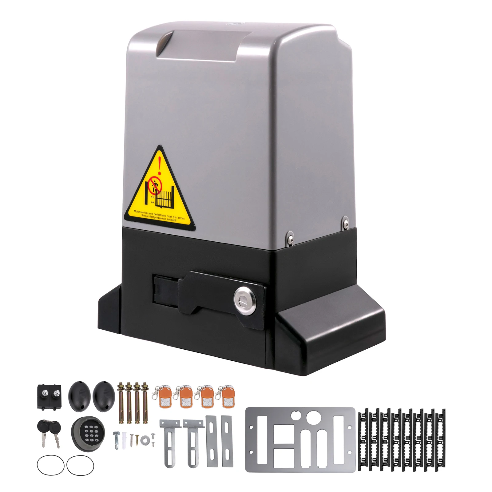 SucceBuy Schiebetoröffner, 1800 kg, 7 m, automatisches Schiebetor mit 4 Fernbedienungen und APP-Steuerung, elektrische rollende Einfahrt Image
