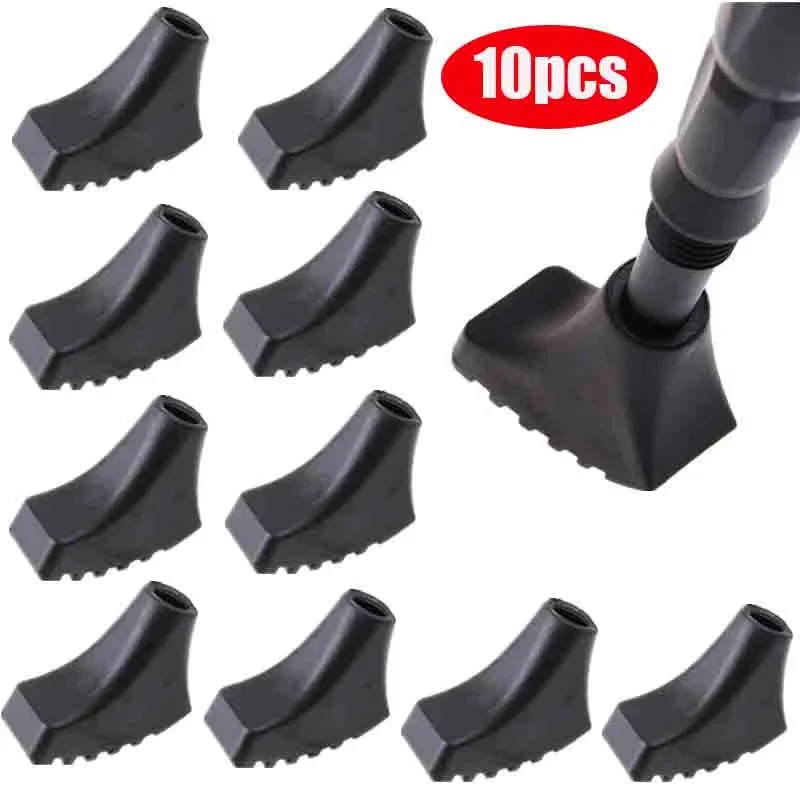 10 Stück Nordic Walking Stöcke Trekkingstöcke Schutzkappen Gummipads Puffer Ersatzspitzen für Wanderstöcke Image