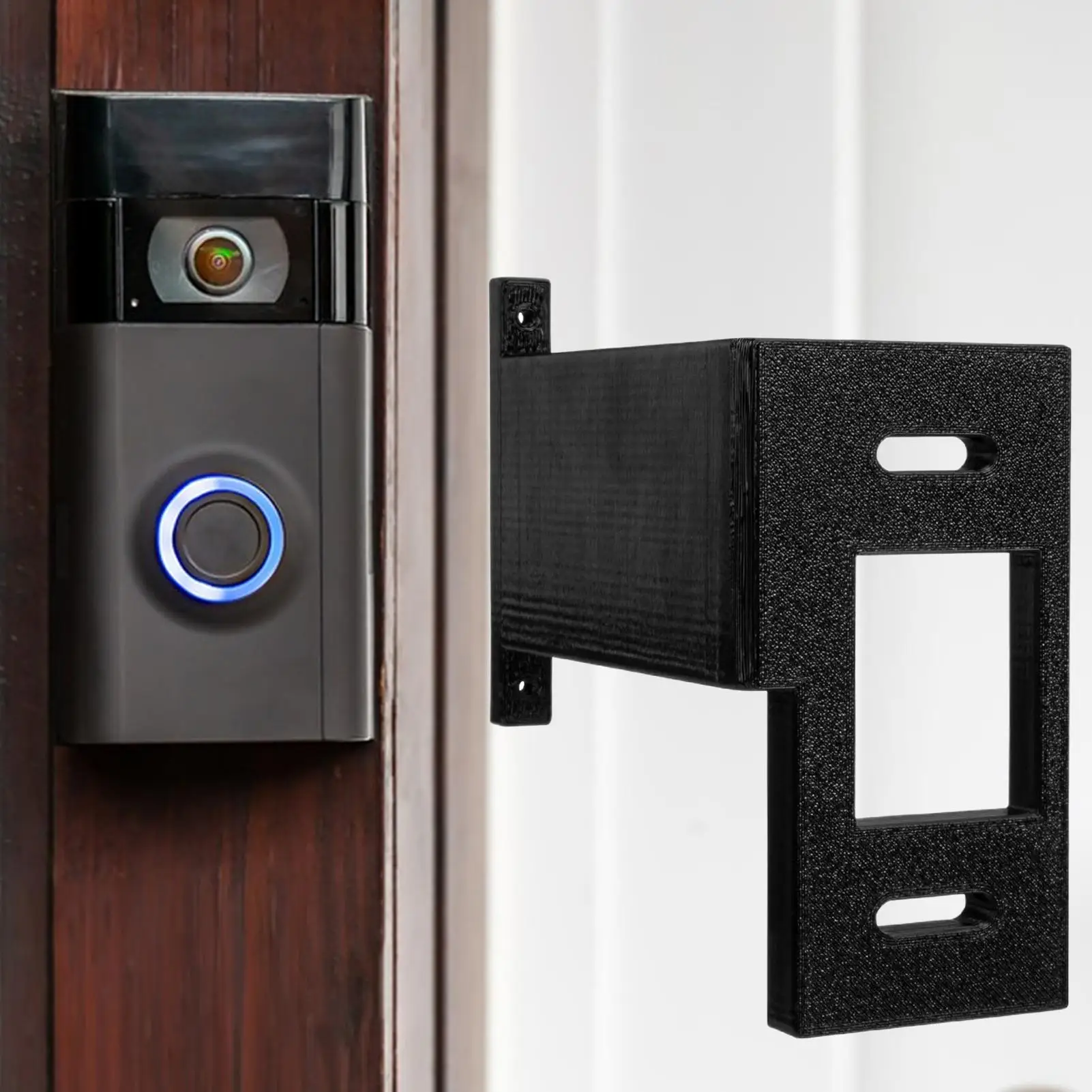 Diebstahlsichere Türklingelhalterung, Video-Türklingelhalterung für Hof, Garage, Innen- und Außenbereich, Haustür, Gartentor, Ring, Türklingel, Winkelständer