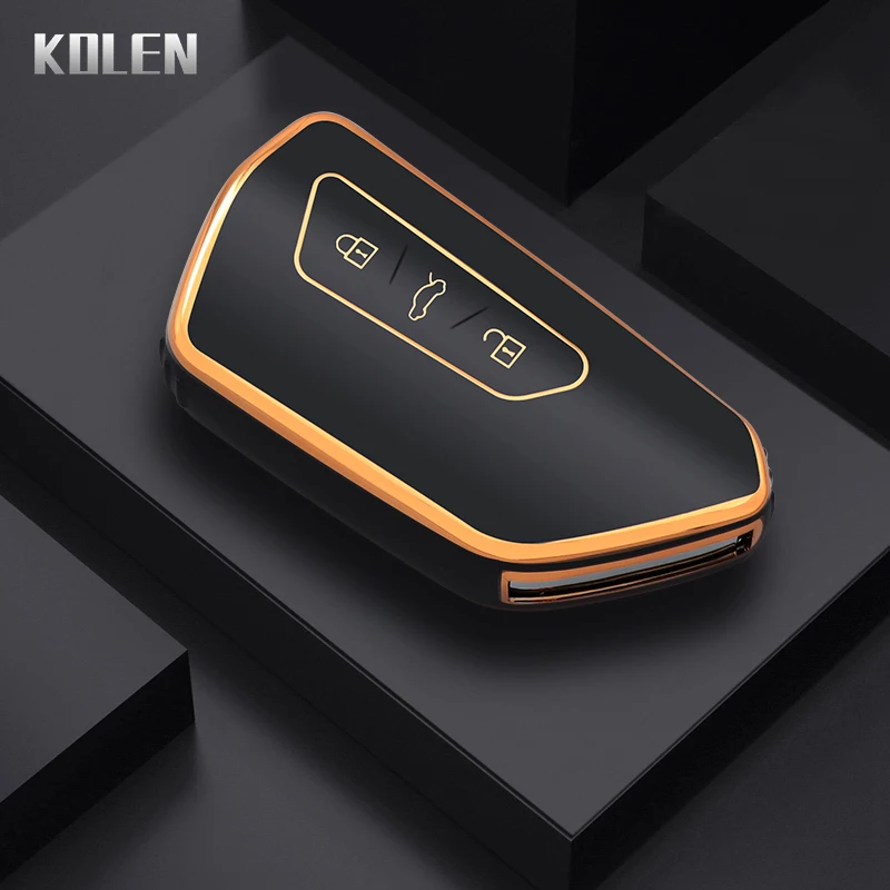 Mode TPU Auto Smart Key Fall Abdeckung Shell Für VW Volkswagen Golf 8 MK8 2020 für Skoda Octavia A8 2021 Sitz Leon MK4 Zubehör Image