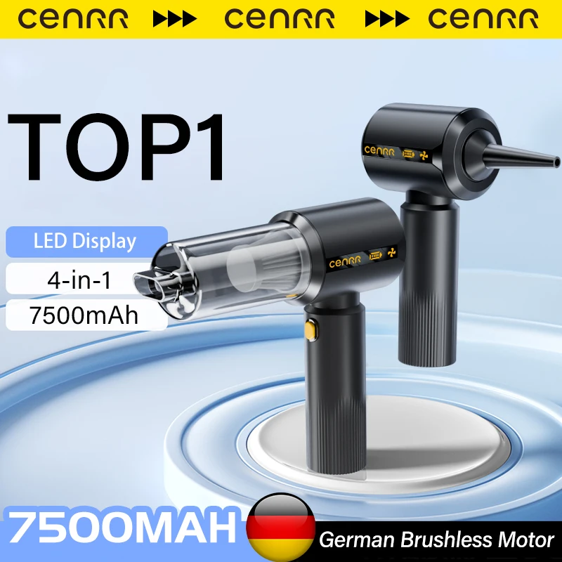 CENRR 2026NEW Auto-Staubsauger, kabelloser kabelloser Staubsauger, tragbarer Handstaubsauger für Auto-Reinigungsmaschine Image