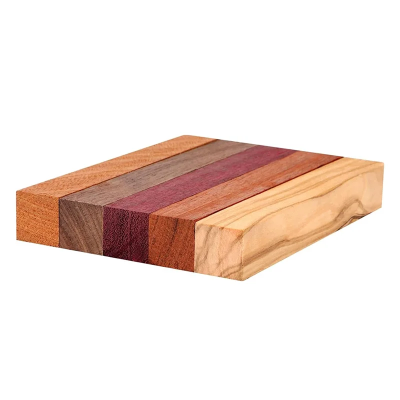 A25F-Stift-Drehversorgungsset für Heimwerkerarbeiten, inklusive 5 Stück Stiftrohlingen aus exotischem Holz, 5 x 3/4 x 3/4 Zoll Image