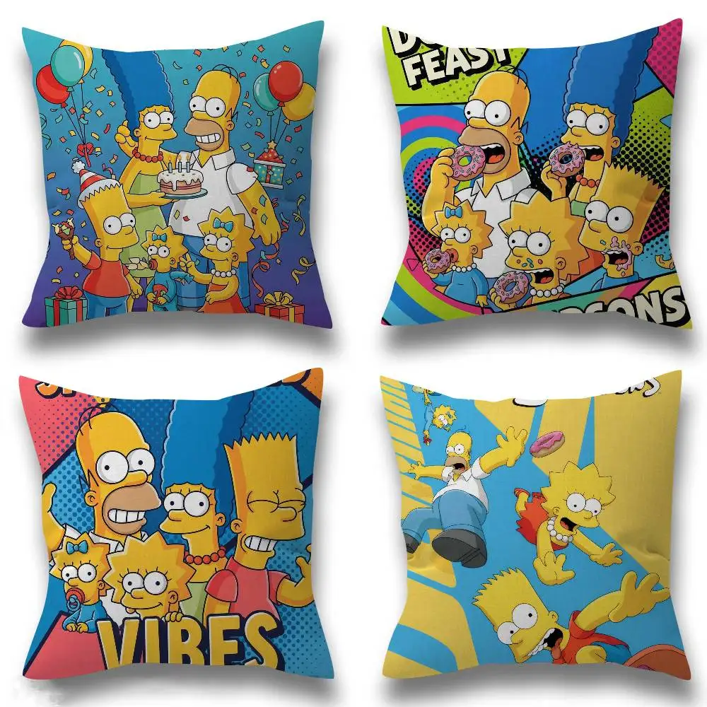 Anime Der Film S-Simpsons-S Kissen Anime-Kissen Sofa-Bett-Kopfkissenbezug Modischer Kissenbezug Image