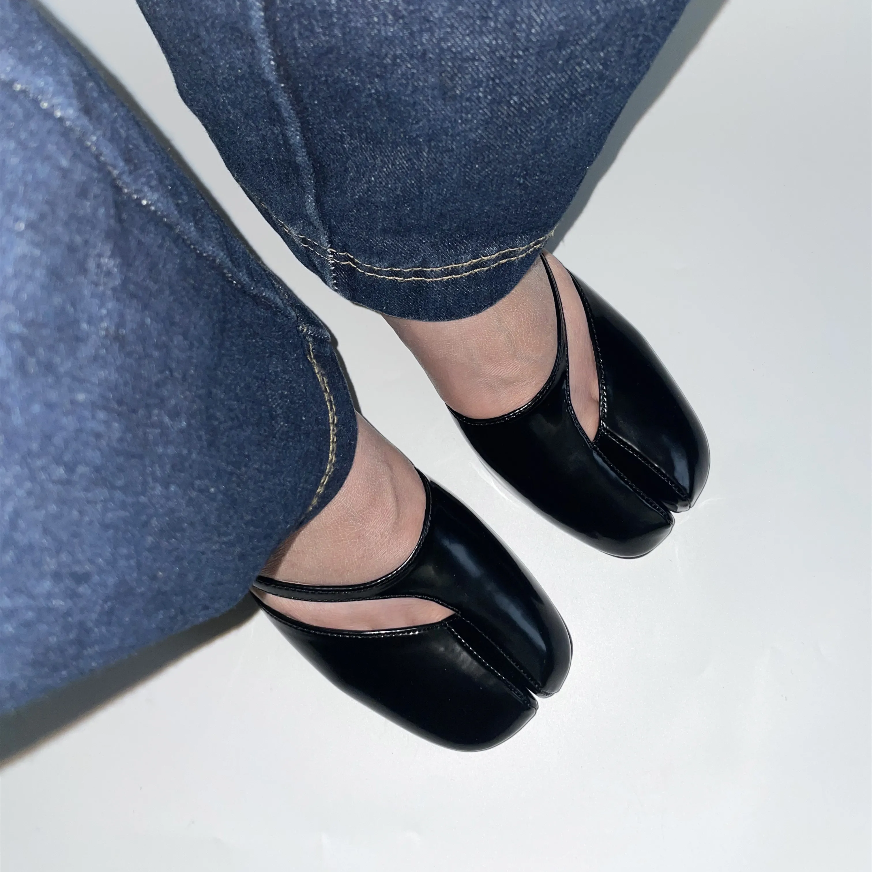 IPPEUM Tabis Footwear Schuhe Pumps 2026 Neue modische Split-Toe-Sandalen mit hohem Absatz